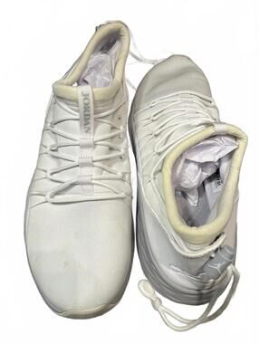 Nike Jordan Shoes Men's 12 White Gray Sneakers Athletic